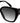 Alexander McQueen AM 0284S 002 Butterfly Acetate Black Sunglasses with Grey Gradient Lens